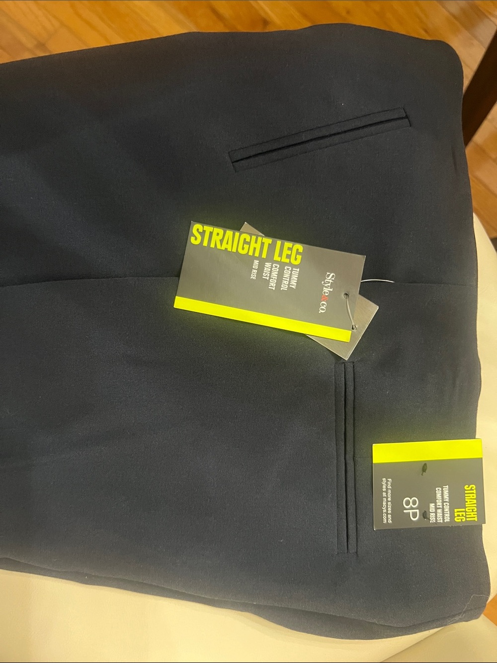 Style & Co. Straight Leg Shorts in Navy Blue